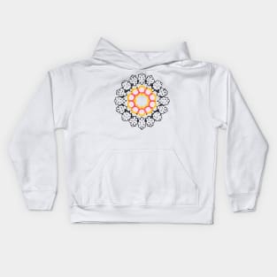 mandala Clamber drawing Kids Hoodie